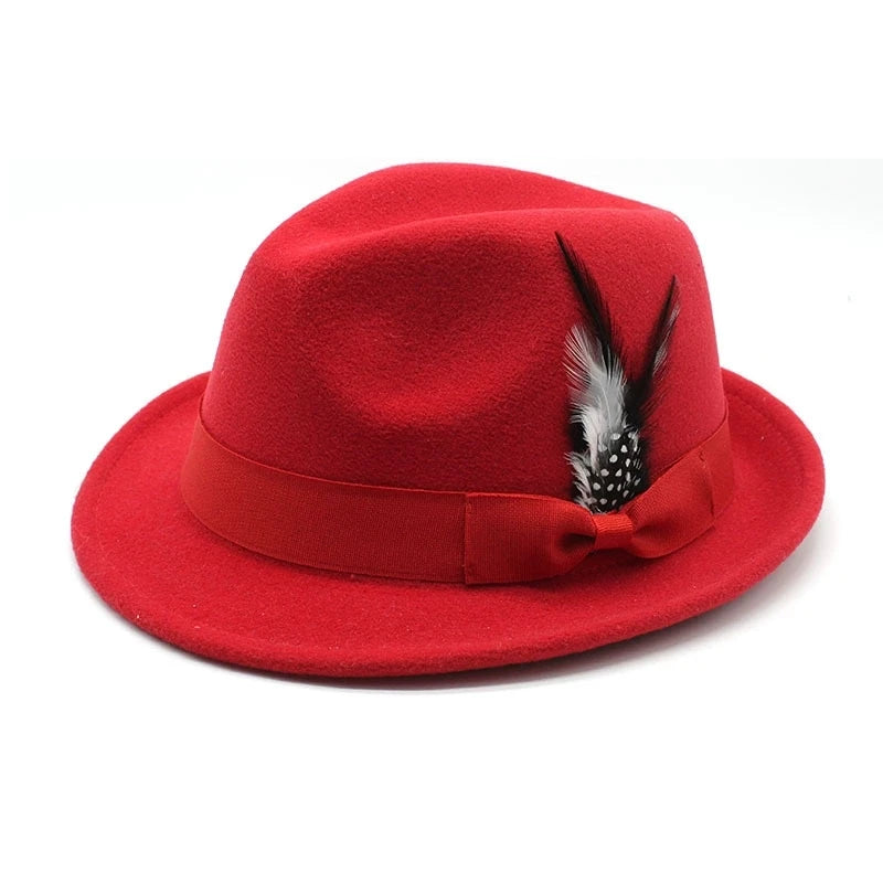 chapeau triby gris vintage brodé gangster