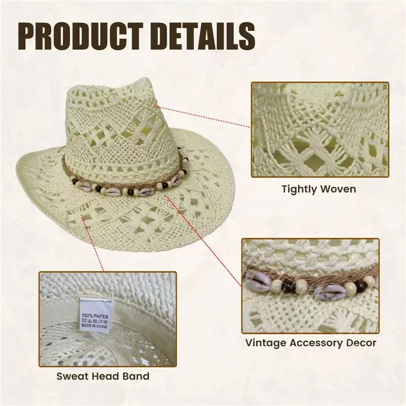 chapeau de paille boheme vintage
