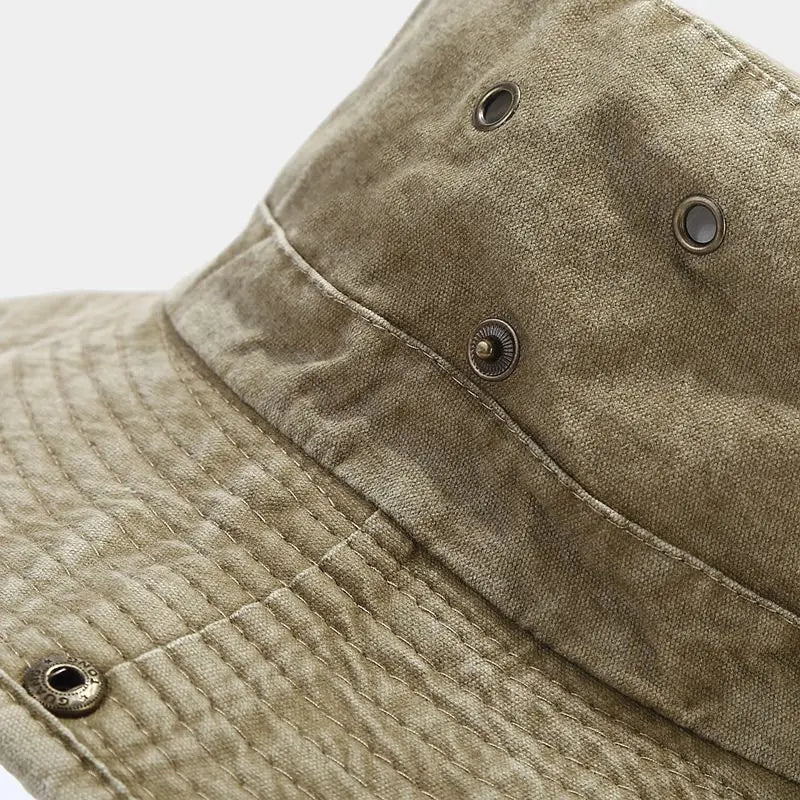 chapeau gris militaire vintage