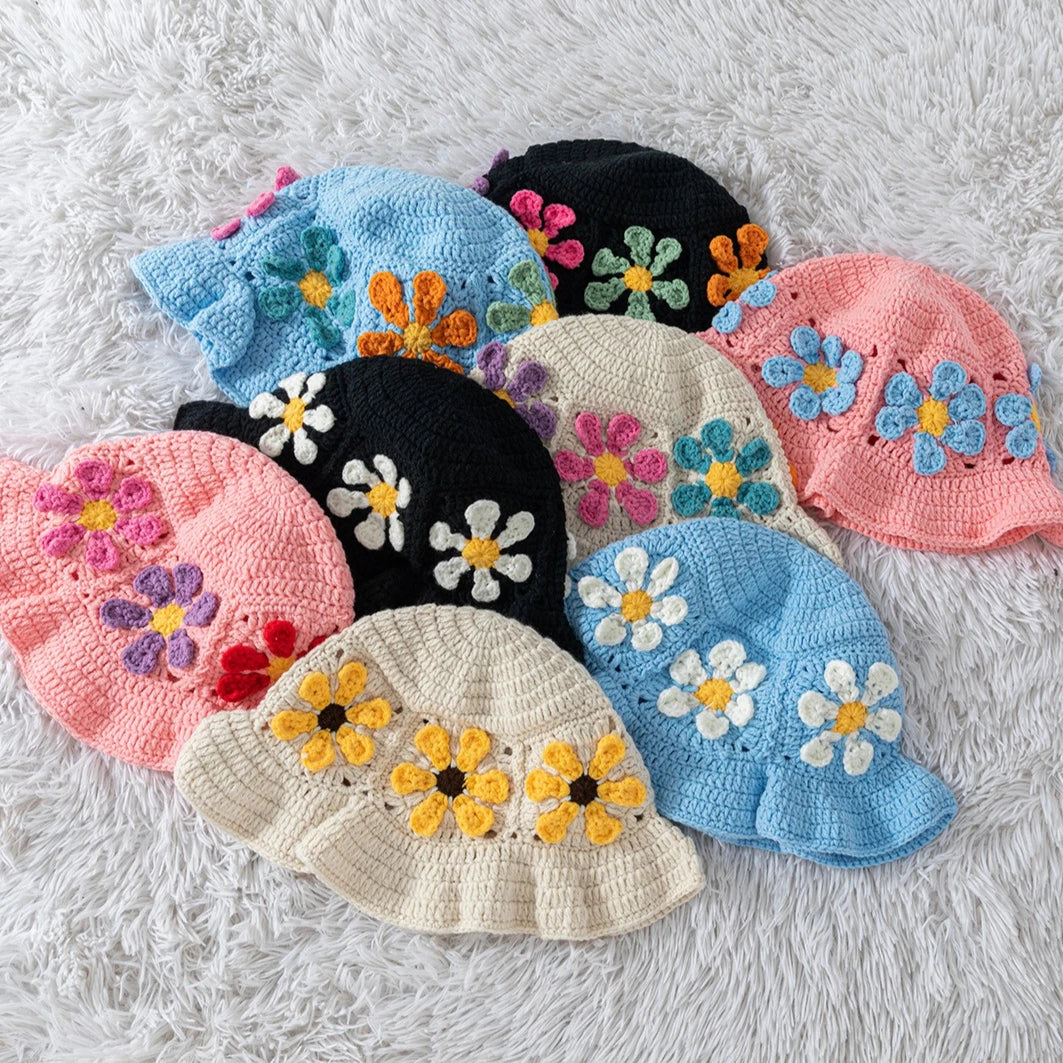 chapeau vintage à tricoter pour petite fille