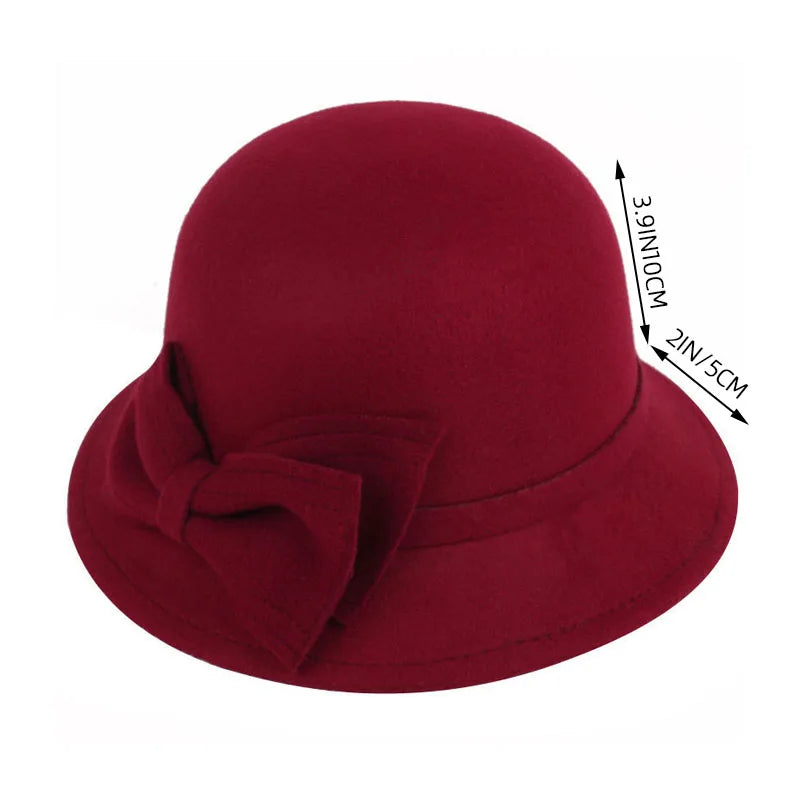 chapeau femme vintage rouge