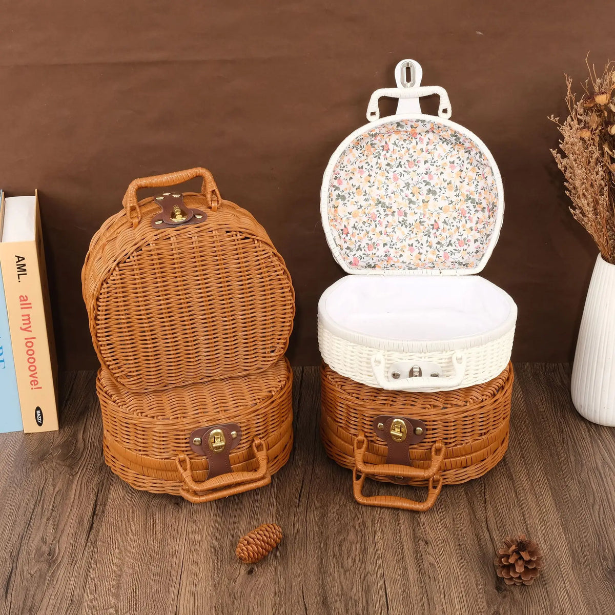 Boite à chapeau vintage retro