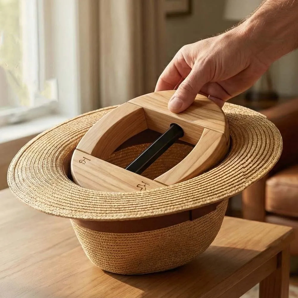 agrandisseur chapeau vintage