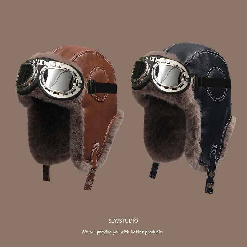 chapeau aviateur vintage