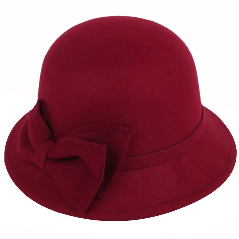 chapeau femme vintage rouge