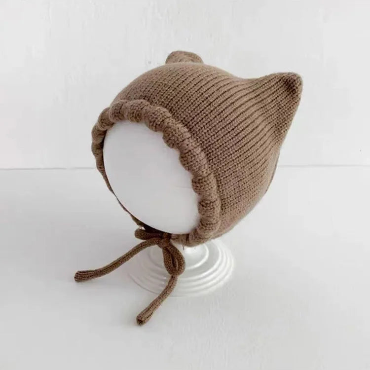 chapeau bébé vintage tricot