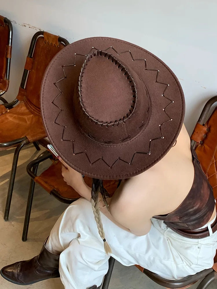 chapeau meo vintage daim