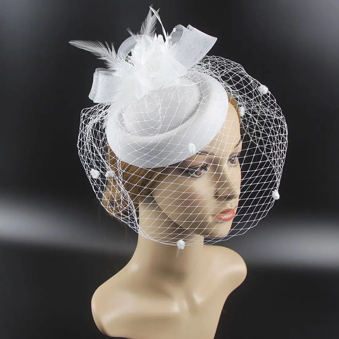 chapeau pin up vintage bleu marine