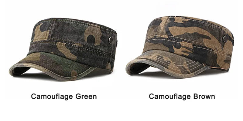 chapeau camouflage vintage