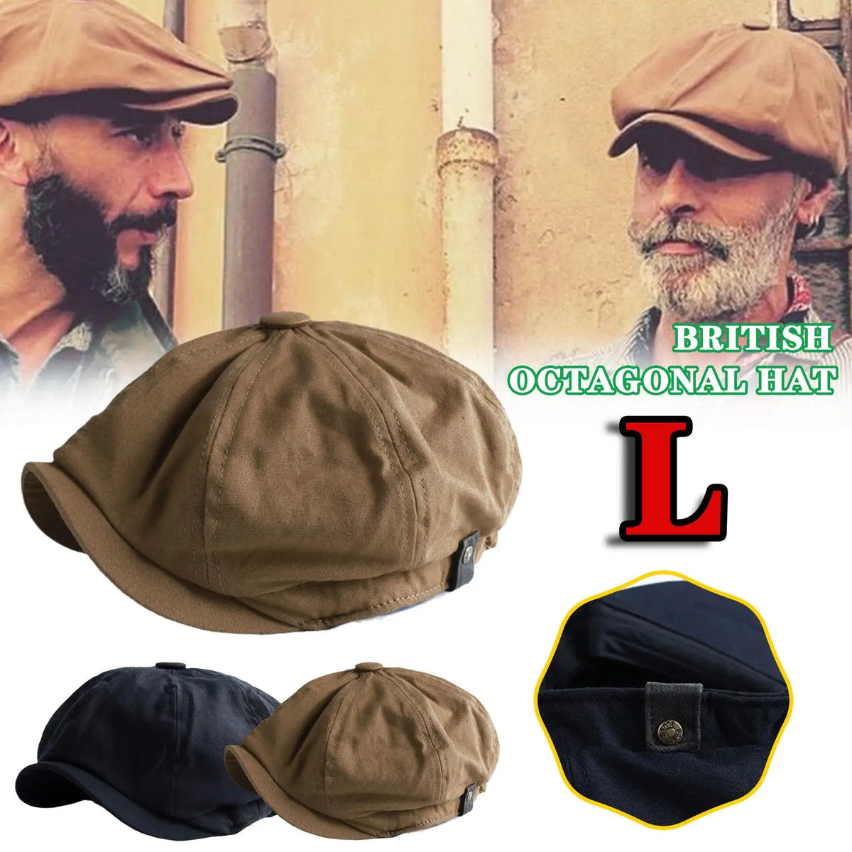 chapeau gavroche en coton vintage